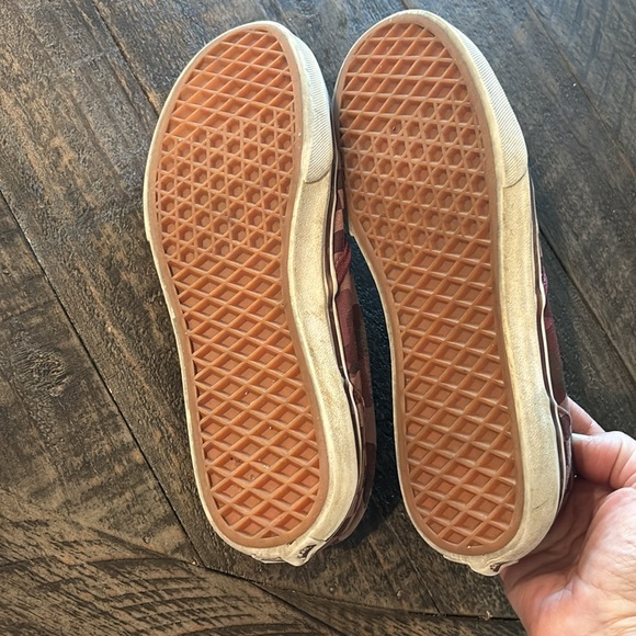 VANS CHECKERBOARD CAMO POMEGRANATE SIZE 6.5 WOMEN BUNDLE2SAVE - Picture 4 of 5